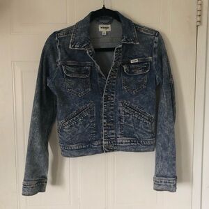 WRANGLER Acid-wash Denim Jacket